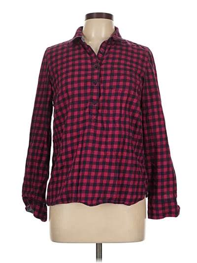 Pre-owned Tommy Hilfiger Long Sleeve Blouse In Red