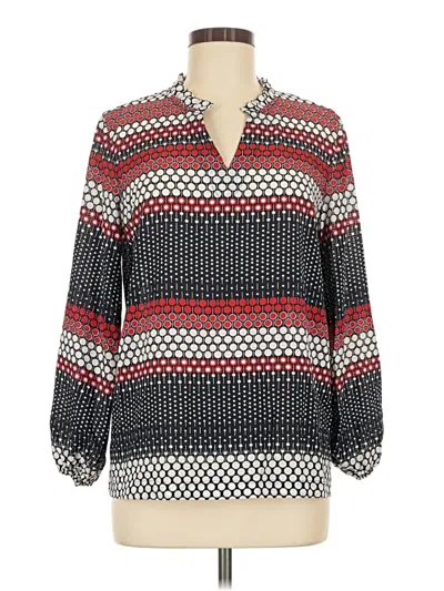 Pre-owned Tommy Hilfiger Long Sleeve Blouse In Red