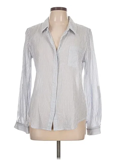 Pre-owned Tommy Hilfiger Long Sleeve Blouse In Silver