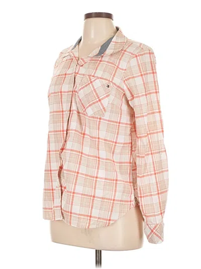 Pre-owned Tommy Hilfiger Long Sleeve Blouse In Tan
