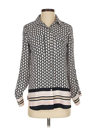 Pre-owned Tommy Hilfiger Long Sleeve Blouse In White