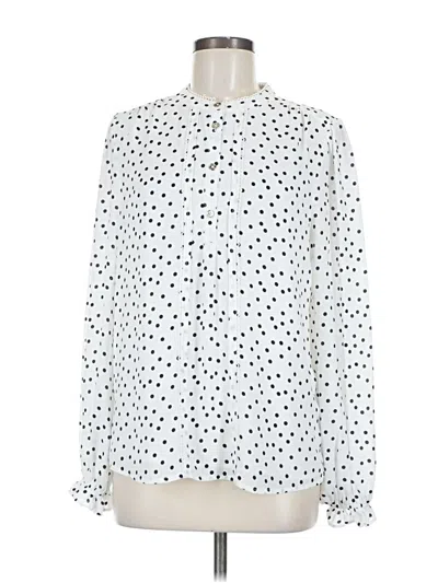 Pre-owned Tommy Hilfiger Long Sleeve Blouse In White