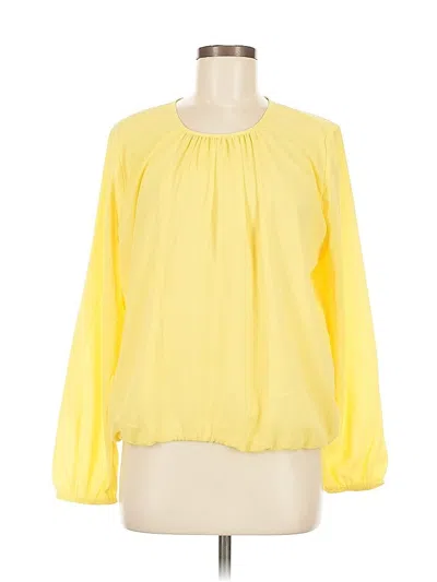 Pre-owned Tommy Hilfiger Long Sleeve Blouse In Yellow