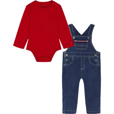 TOMMY HILFIGER TOMMY HILFIGER LONG SLEEVE BODYSUIT & OVERALLS SET