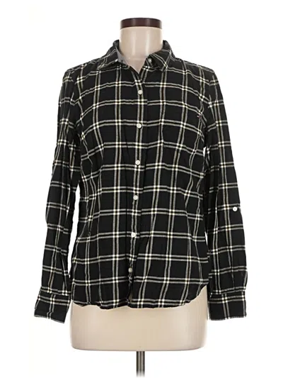 Pre-owned Tommy Hilfiger Long Sleeve Button Down Shirt In Black