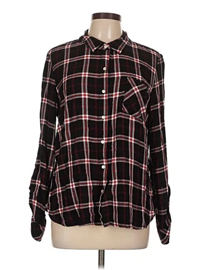 Pre-owned Tommy Hilfiger Long Sleeve Button Down Shirt In Black