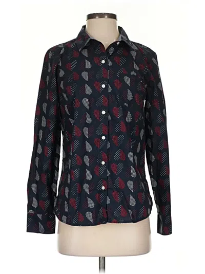 Pre-owned Tommy Hilfiger Long Sleeve Button Down Shirt In Black