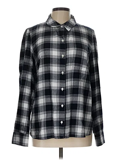 Pre-owned Tommy Hilfiger Long Sleeve Button Down Shirt In Black