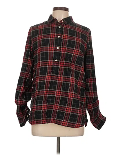 Pre-owned Tommy Hilfiger Long Sleeve Button Down Shirt In Black