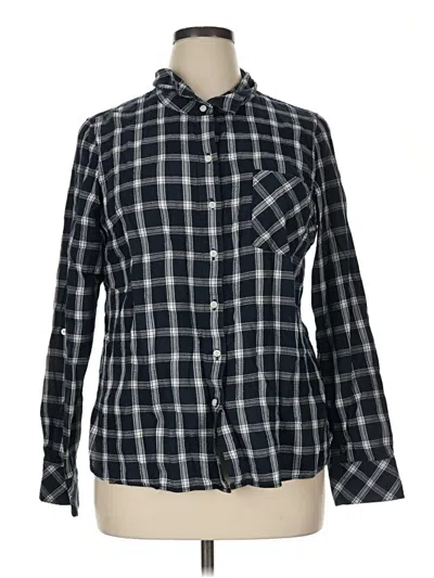 Pre-owned Tommy Hilfiger Long Sleeve Button Down Shirt In Black