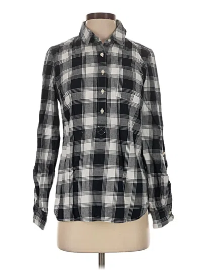 Pre-owned Tommy Hilfiger Long Sleeve Button Down Shirt In Black