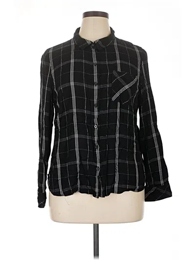 Pre-owned Tommy Hilfiger Long Sleeve Button Down Shirt In Black