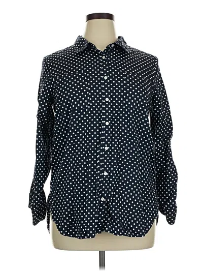 Pre-owned Tommy Hilfiger Long Sleeve Button Down Shirt In Black