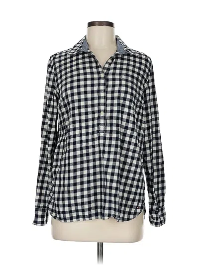 Pre-owned Tommy Hilfiger Long Sleeve Button Down Shirt In Blue