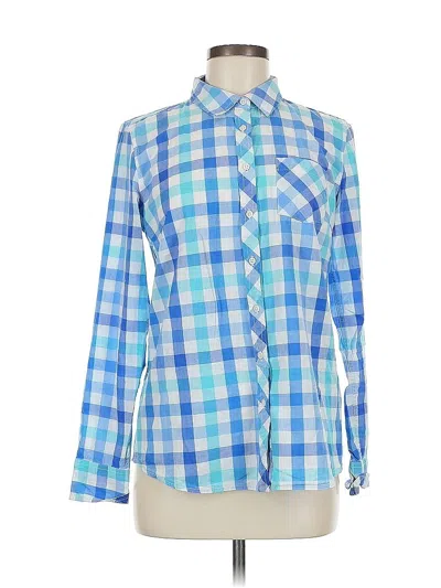 Pre-owned Tommy Hilfiger Long Sleeve Button Down Shirt In Blue
