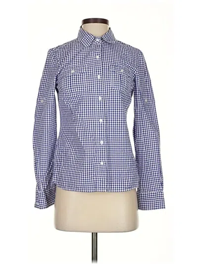 Pre-owned Tommy Hilfiger Long Sleeve Button Down Shirt In Blue