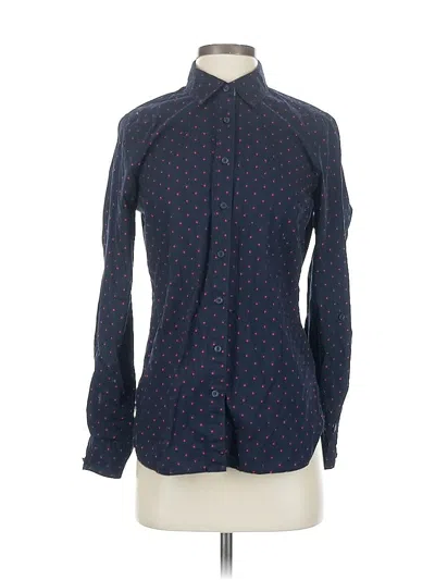 Pre-owned Tommy Hilfiger Long Sleeve Button Down Shirt In Blue