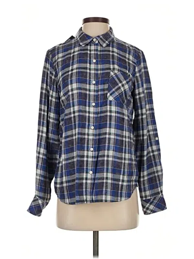 Pre-owned Tommy Hilfiger Long Sleeve Button Down Shirt In Blue