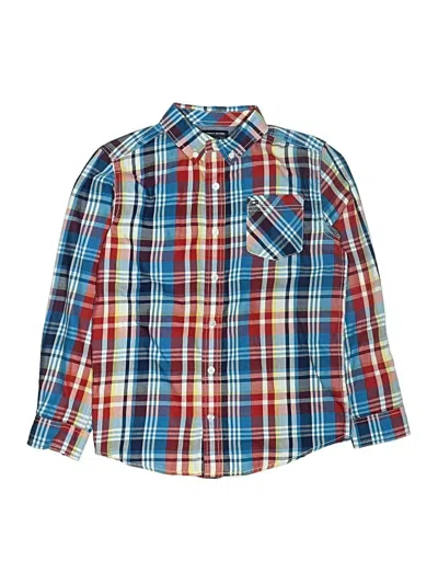 Pre-owned Tommy Hilfiger Kids' Long Sleeve Button Down Shirt In Blue