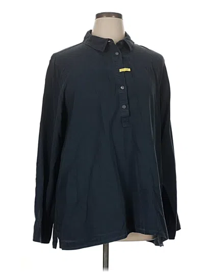 Pre-owned Tommy Hilfiger Long Sleeve Button Down Shirt In Blue