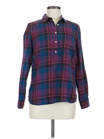 Pre-owned Tommy Hilfiger Long Sleeve Button Down Shirt In Blue