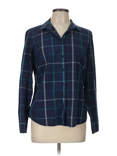 Pre-owned Tommy Hilfiger Long Sleeve Button Down Shirt In Blue