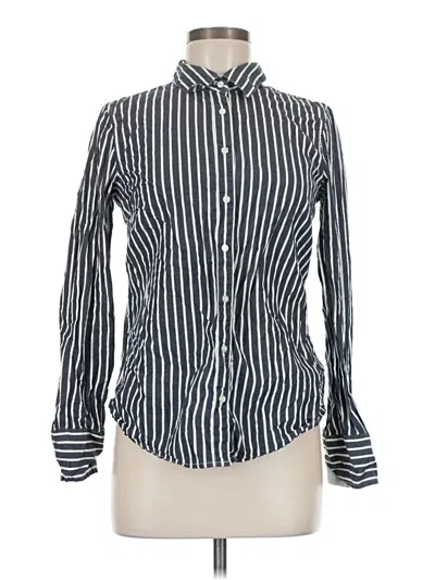 Pre-owned Tommy Hilfiger Long Sleeve Button Down Shirt In Blue
