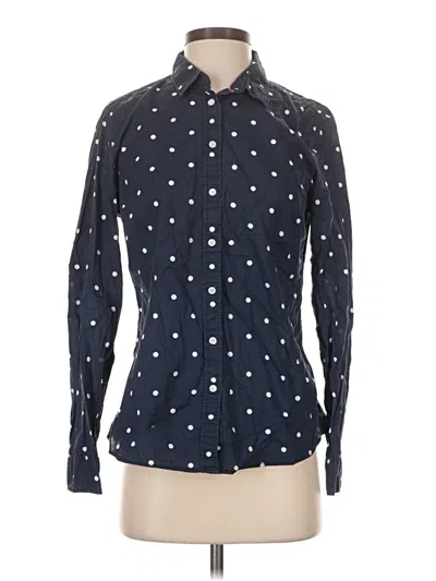 Pre-owned Tommy Hilfiger Long Sleeve Button Down Shirt In Blue