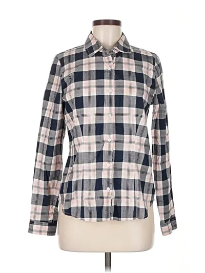 Pre-owned Tommy Hilfiger Long Sleeve Button Down Shirt In Gray