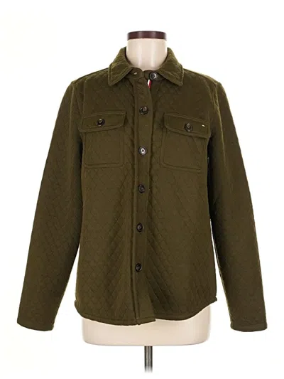 Pre-owned Tommy Hilfiger Long Sleeve Button Down Shirt In Green