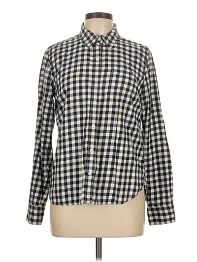Pre-owned Tommy Hilfiger Long Sleeve Button Down Shirt In Ivory