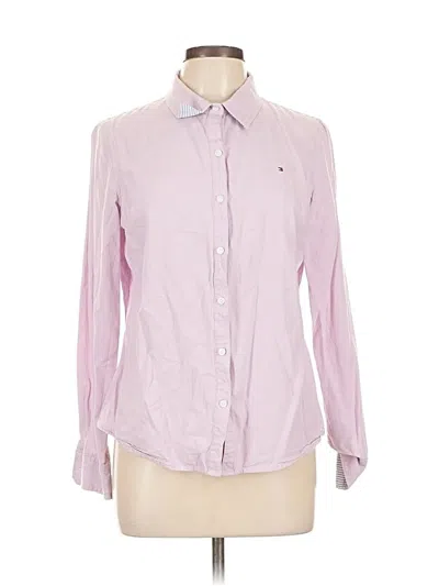 Pre-owned Tommy Hilfiger Long Sleeve Button Down Shirt In Pink