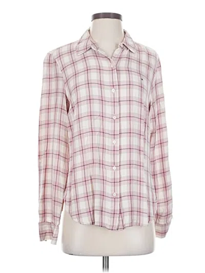 Pre-owned Tommy Hilfiger Long Sleeve Button Down Shirt In Pink