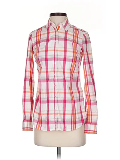 Pre-owned Tommy Hilfiger Long Sleeve Button Down Shirt In Pink