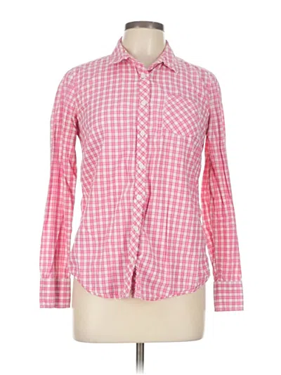 Pre-owned Tommy Hilfiger Long Sleeve Button Down Shirt In Pink