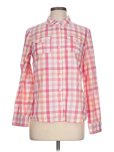 Pre-owned Tommy Hilfiger Long Sleeve Button Down Shirt In Pink