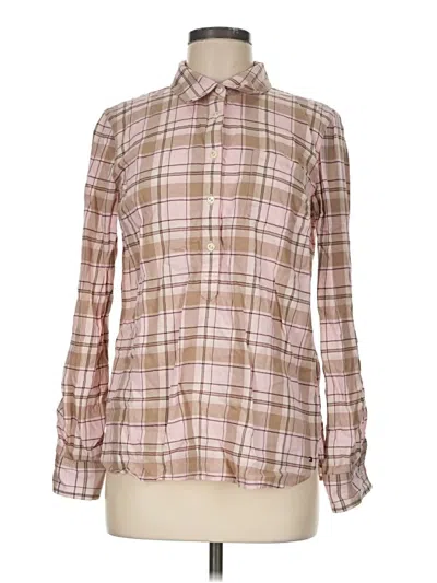 Pre-owned Tommy Hilfiger Long Sleeve Button Down Shirt In Pink