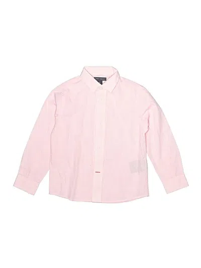 Pre-owned Tommy Hilfiger Kids' Long Sleeve Button Down Shirt In Pink