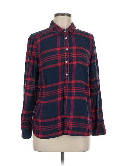 Pre-owned Tommy Hilfiger Long Sleeve Button Down Shirt In Red