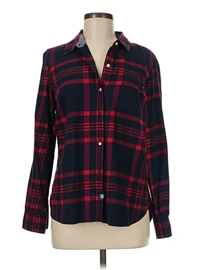 Pre-owned Tommy Hilfiger Long Sleeve Button Down Shirt In Red