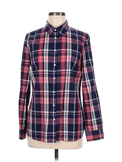 Pre-owned Tommy Hilfiger Long Sleeve Button Down Shirt In Red