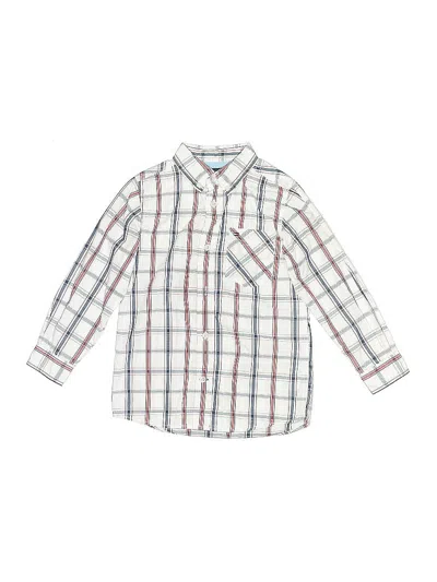 Pre-owned Tommy Hilfiger Kids' Long Sleeve Button Down Shirt In White