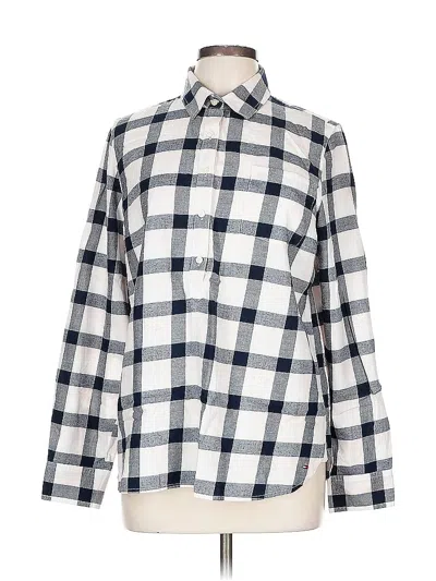 Pre-owned Tommy Hilfiger Long Sleeve Button Down Shirt In White