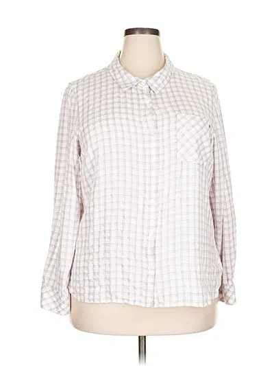 Pre-owned Tommy Hilfiger Long Sleeve Button Down Shirt In White