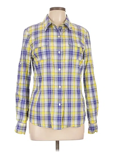 Pre-owned Tommy Hilfiger Long Sleeve Button Down Shirt In Yellow