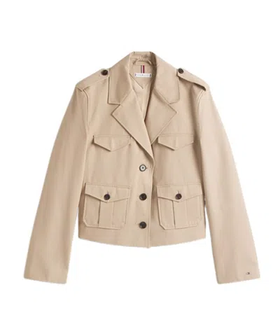 Tommy Hilfiger Long Sleeve Casual Jacket In White