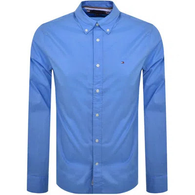 Tommy Hilfiger Long Sleeve Flex Poplin Shirt Blue