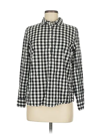 Pre-owned Tommy Hilfiger Long Sleeve Polo Shirt In Black