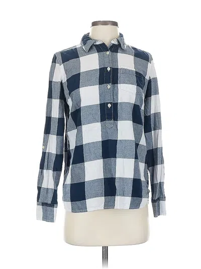 Pre-owned Tommy Hilfiger Long Sleeve Polo Shirt In Blue