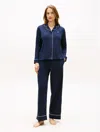 Tommy Hilfiger Long Sleeve Shirt & Pant Sleep Set In Blue